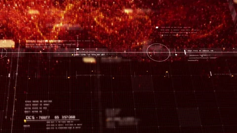 Abstract Flowing Matrix Data and exploding Particles simulation Background Stock Footage 169794136