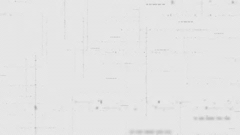 Abstract Flowing Matrix Data with exploding Particles Simulation HUD Background Stock Footage 172952655