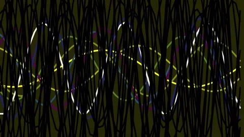 Abstract flowing neon energy lines background for futuristic tech visuals Stock Footage 342203741