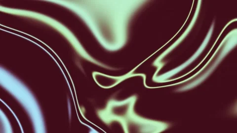 Abstract Flowing Neon Light Trails on Dark Metallic, Ethereal Swirls of Glo.. Stock Footage 331187696