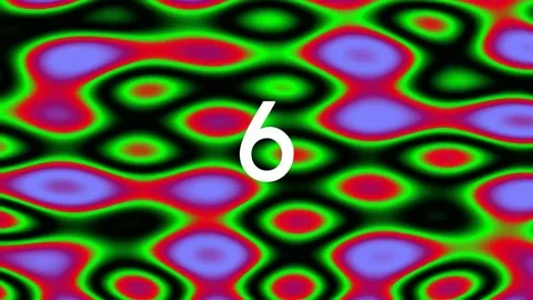 Abstract flowing neon wave pattern background for digital visualization loop Stock Footage 342094801