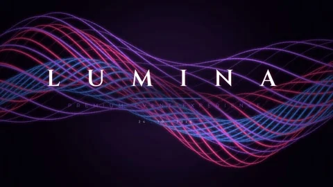 Abstract flowing neon waves background representing futuristic data connect.. Stock Footage 337655381