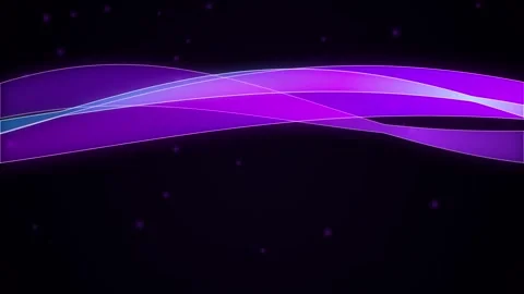 Abstract flowing neon waves moving across dark background with subtle parti.. Vídeo Stock 344975546
