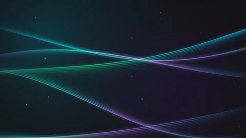 Abstract Flowing Neon Wavy Lines Motion Graphic Background Animation 스톡 동영상 341130991