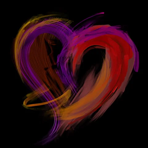 Abstract Flowing Oil Paint Shape Reveal (C) Stock Footage 319338936
