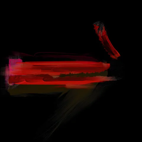 Abstract Flowing Oil Paint Shape Reveal (C) Stock Footage 319339095