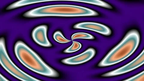 Abstract flowing orange and blue swirl background pattern motion graphic Stock Footage 342203749