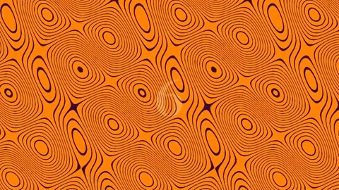 Abstract flowing orange and brown liquid wave pattern background video loop Stock Footage 342094900