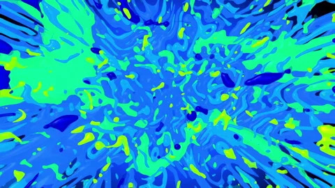 Abstract Flowing Paint Pattern Stock Footage 263980140