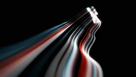 Abstract Flowing Particle Lines Data Concept Background Loop Stock Footage 185531979