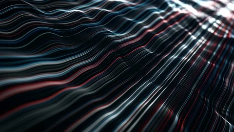 Abstract Flowing Particle Lines Data Concept Background Stock Footage 221419919