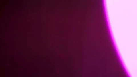 Abstract flowing particles in deep purple gradient motion. Dynamic dark cosmic s Stock Footage 340456547