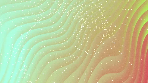 Abstract flowing particles on gradient wavy background Stock Footage 346313512