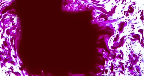 Abstract flowing particles in vibrant purple and pink gradient. Dynamic motion b Stock Footage 340456781