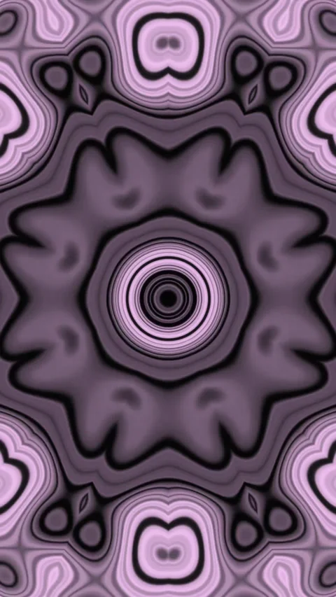Abstract flowing patterns generate tunnel vision effect in seamless vj loop.. Stock Footage 321564536