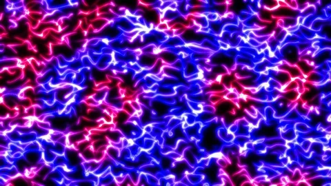 Abstract Flowing Pink and Blue Fractal Electric Energy Wave Beams Stock Footage 120962012