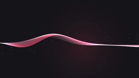Abstract flowing pink wave particle stream motion graphic background seamle.. Stock Footage 340971195