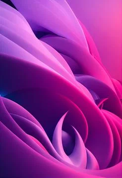 Abstract flowing pink waves pattern Illustrazione stock