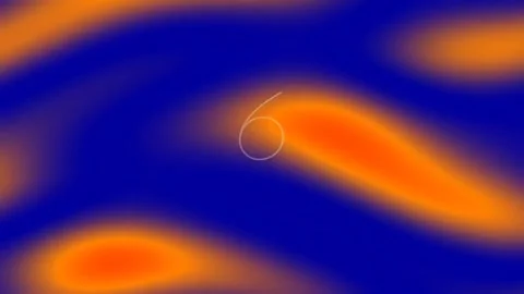 Abstract flowing red and orange waves background for motion graphics Stock Footage 342094478