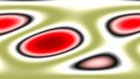 Abstract flowing red and white liquid patterns in motion Stock Footage 342203778