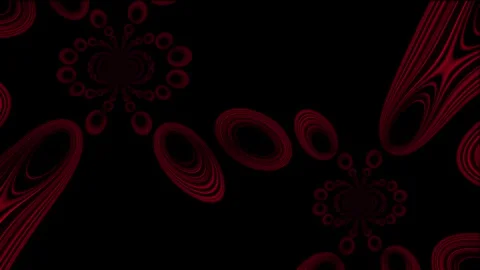Abstract flowing red circle pattern background Stock Footage 308330759