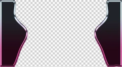 Abstract of flowing red ribbon on dark purple background transparent background Stock-Illustration