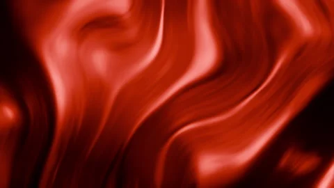 Abstract flowing red silk fabric with smooth waves and highlights Stock Footage 324798438