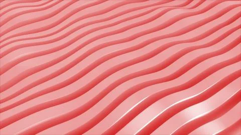 Abstract flowing red wavy lines background texture Stock Illustration