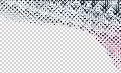 Abstract of a flowing ribbon with repeating geometric pattern in shades of pink Illustrazione stock