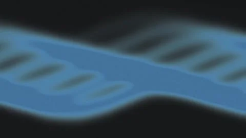 Abstract Flowing Shape Motion in Dark Scene Stock-Footage 330120595