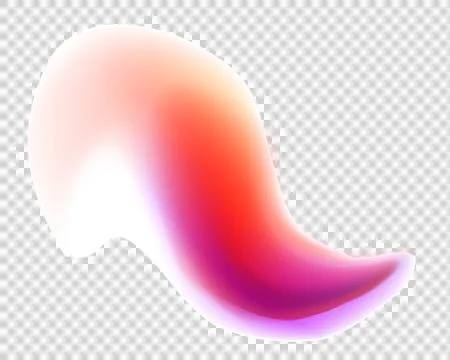 Abstract flowing shape with smooth color gradient transitioning from vibran.. Stock Illustration