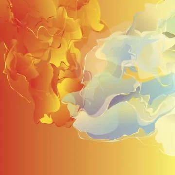 Abstract flowing smoke cloudy background Stock Illustration