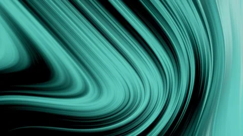 Abstract flowing teal green lines on black background dynamic motion wave t.. Video stock 320795782