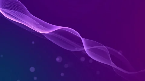 Abstract flowing turquoise light line wave with soft glowing particles anim.. 스톡 동영상 337082590