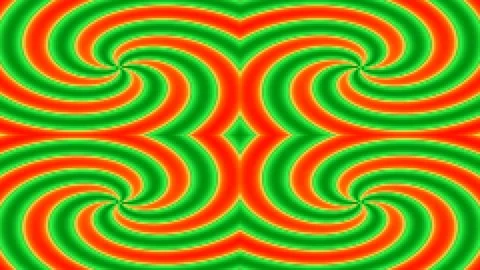 Abstract flowing vortex of vibrant blue and red liquid wave patterns Stock Footage 339776045