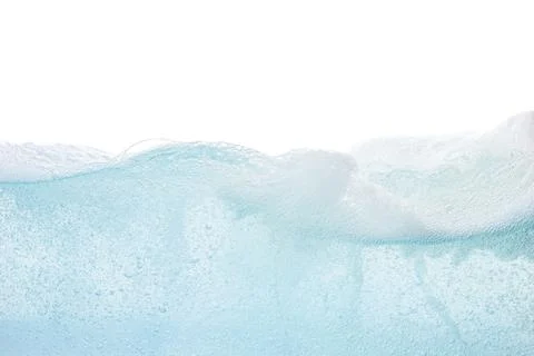 Abstract flowing water split background isolated on white with copy space for Stock Photos