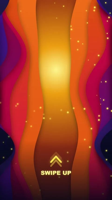 Abstract flowing wave background with a vibrant gradient of warm colors and.. 動画素材 347350214