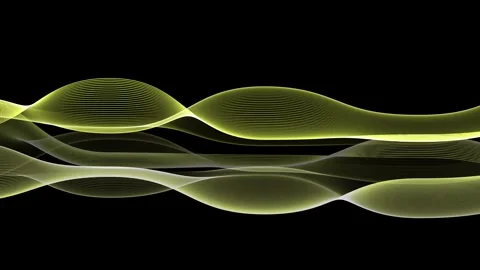 Abstract flowing wave lines background animation, Animated background line wa Stock-Footage 337082626