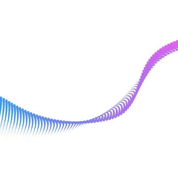 Abstract flowing wave lines. Design element for technology, science, modern.. Stock Illustration