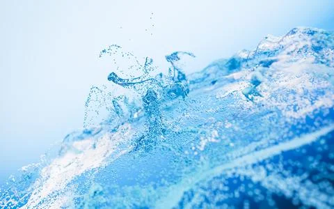 Abstract flowing wave particles background, 3d rendering. Stock Photos