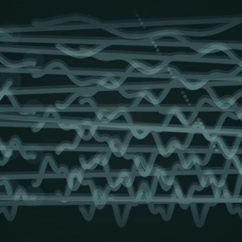 Abstract flowing wave pattern background for modern graphic design video Stock Footage 345689340