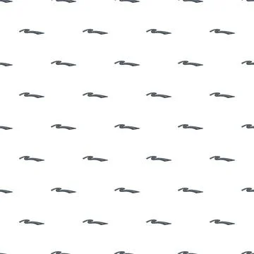 Abstract flowing wave pattern on white background Stock Illustration