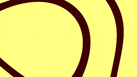 Abstract Flowing Wave Pattern on Yellow Backdrop | Modern Minimalist Design.. Stock Footage 341059192