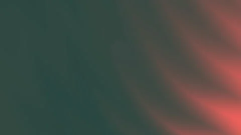 Abstract flowing wave patterns with gradient shades in warm red and dark gree Stock Footage 315268176