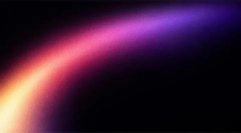 Abstract flowing wave of purple and orange light particles Illustrazione stock
