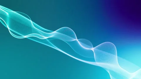 Abstract flowing wave ribbons background animation, Abstract wave ribbons f.. Stock-Footage 328419986