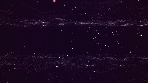 Abstract flowing wave surface technology with glittering particles dark bac.. Stock Footage 327501883