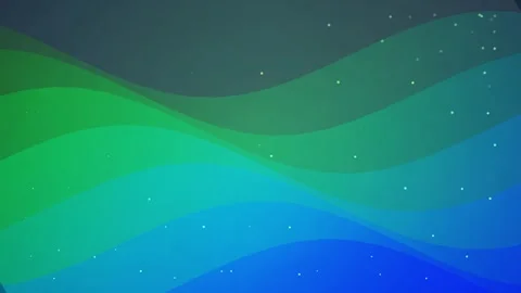 Abstract Flowing Waves And Glowing Particles Seamless Loop Stock Footage 340541735