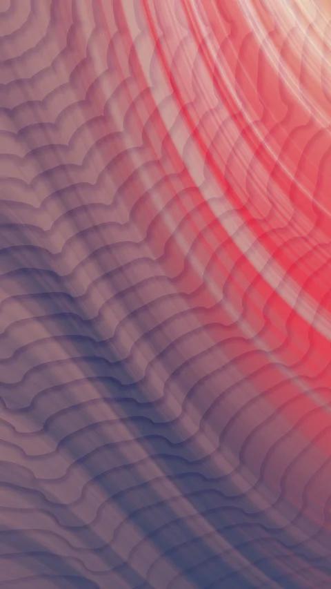 Abstract flowing waves background with red and blue gradient effect Stock Footage 340647445