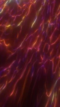 Abstract flowing waves of colorful light reflections with red and purple tone Illustrazione stock
